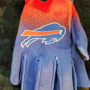NFL Buffalo Bills Red and Blue Gloves